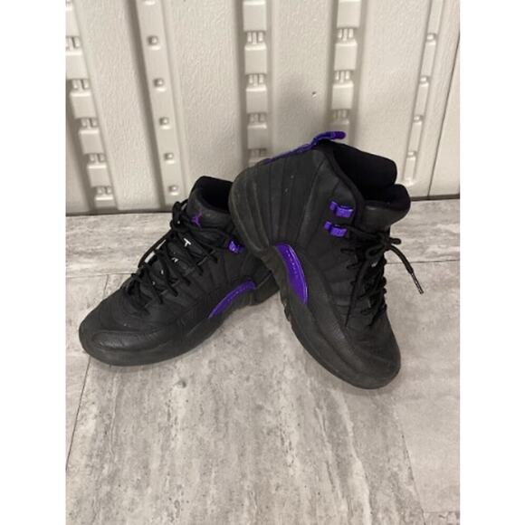 Nike Air Jordan 12 Retro Black Edition Dark Concord Sneakers SIZE 4.5 main image 5